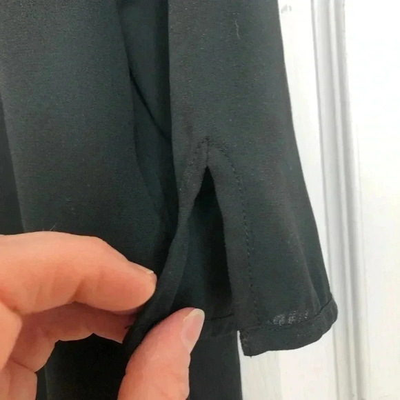 NYDJ Semi-Sheer Blouse V-Neck Size  Extra Small - Picture 2 of 16